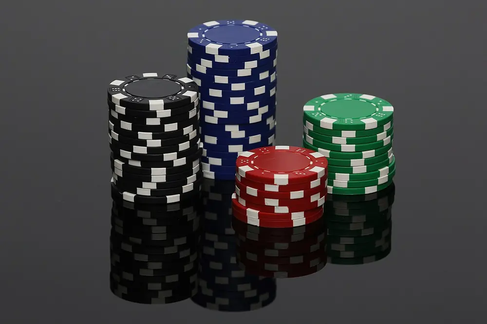 colourful poker chips