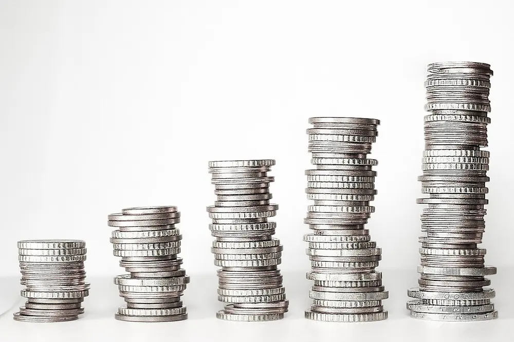 stacked coins